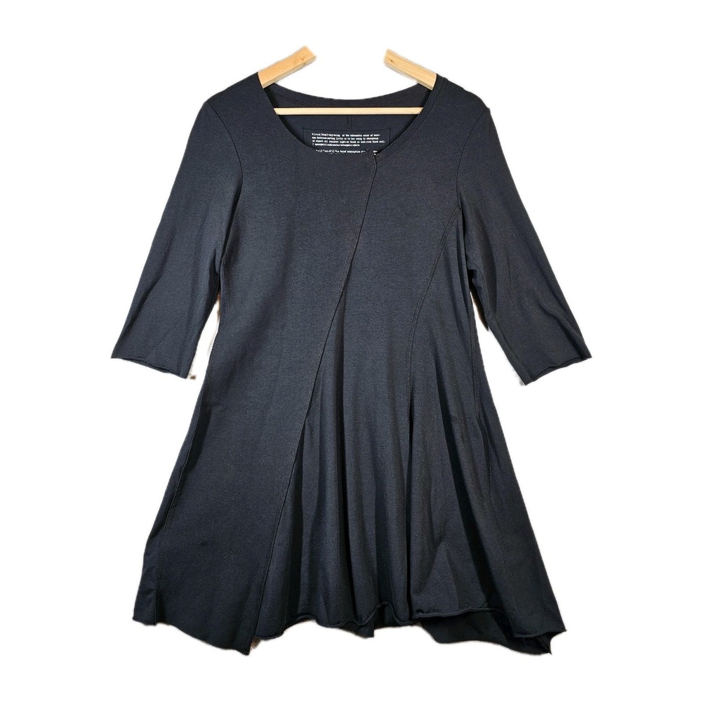 Rundholz Black Label Asymmetrical Avante Garde Lagenlook Jersey Dress Artsy‎ M